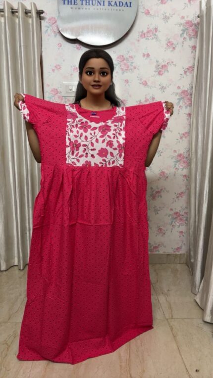 Feeding Frock Nighty - Pink