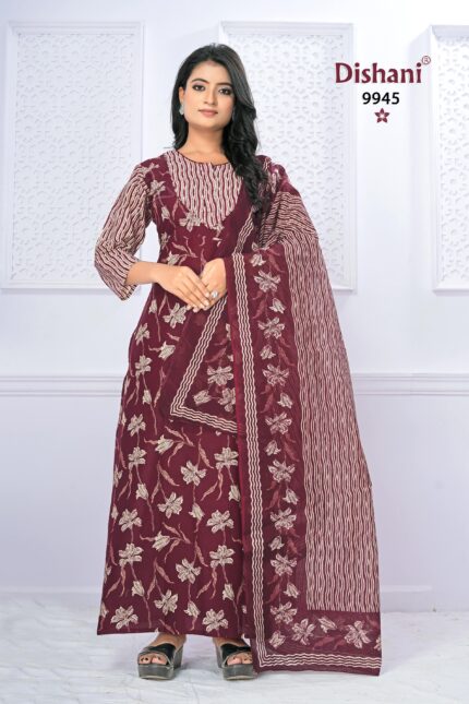 Long Sleeve Nighty Dupatta - 945