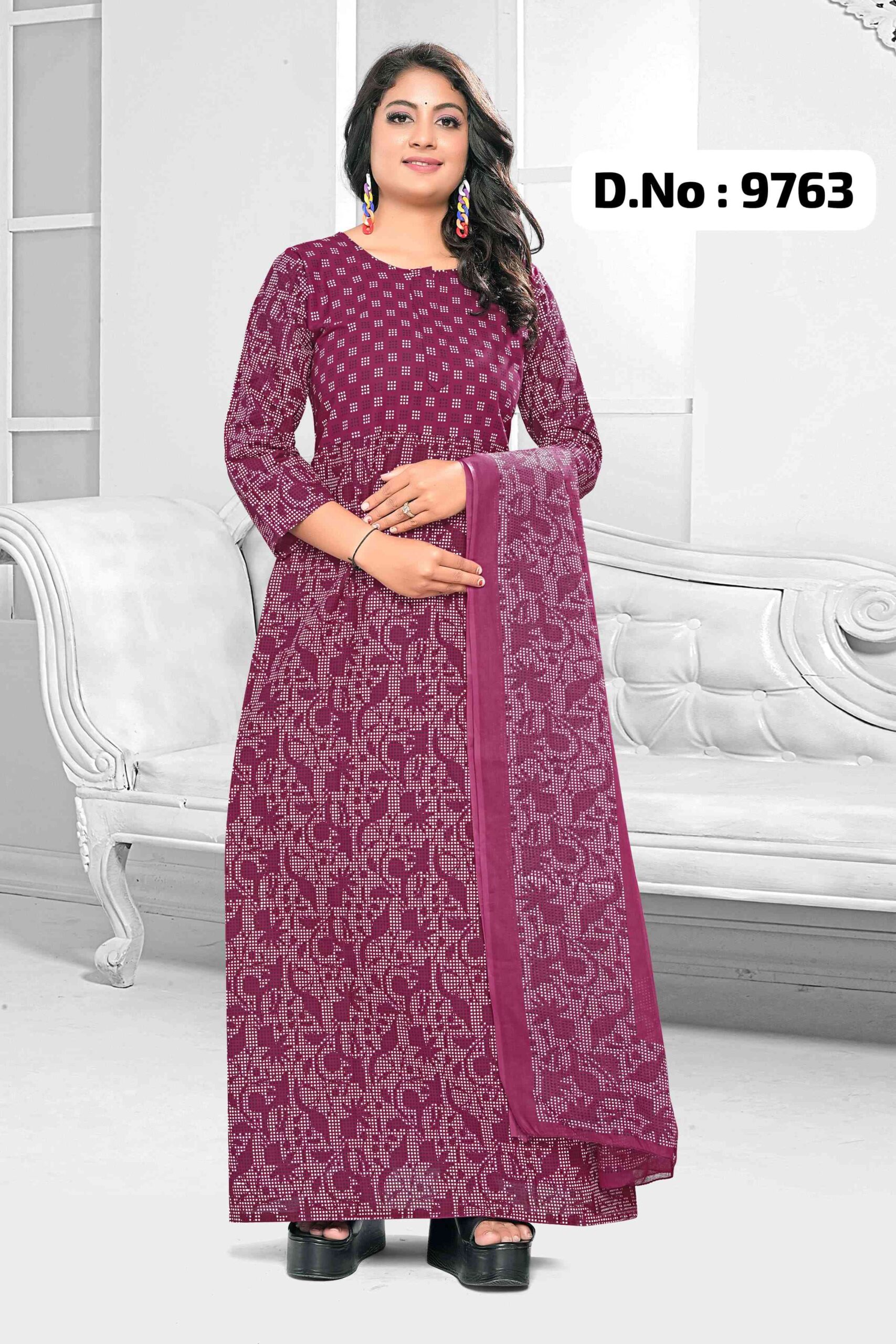 Pranjul - Long Sleeve Nighty Dupatta Combo_1771404596335