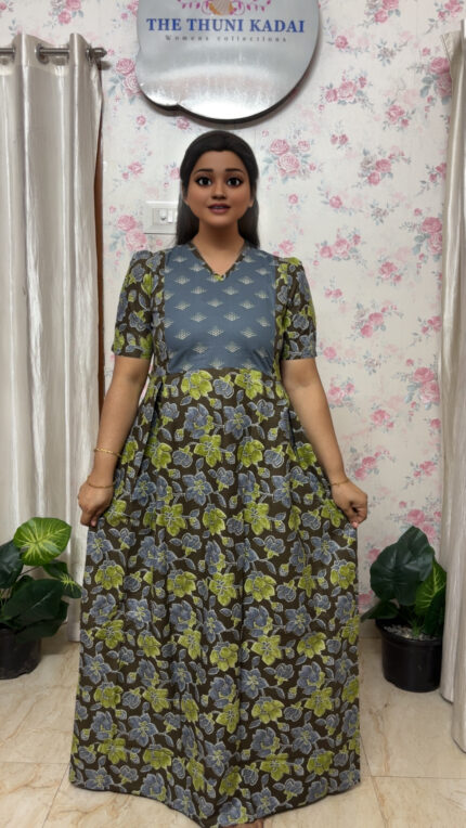 V Neck - Frock Nighty - XXLTHFN20