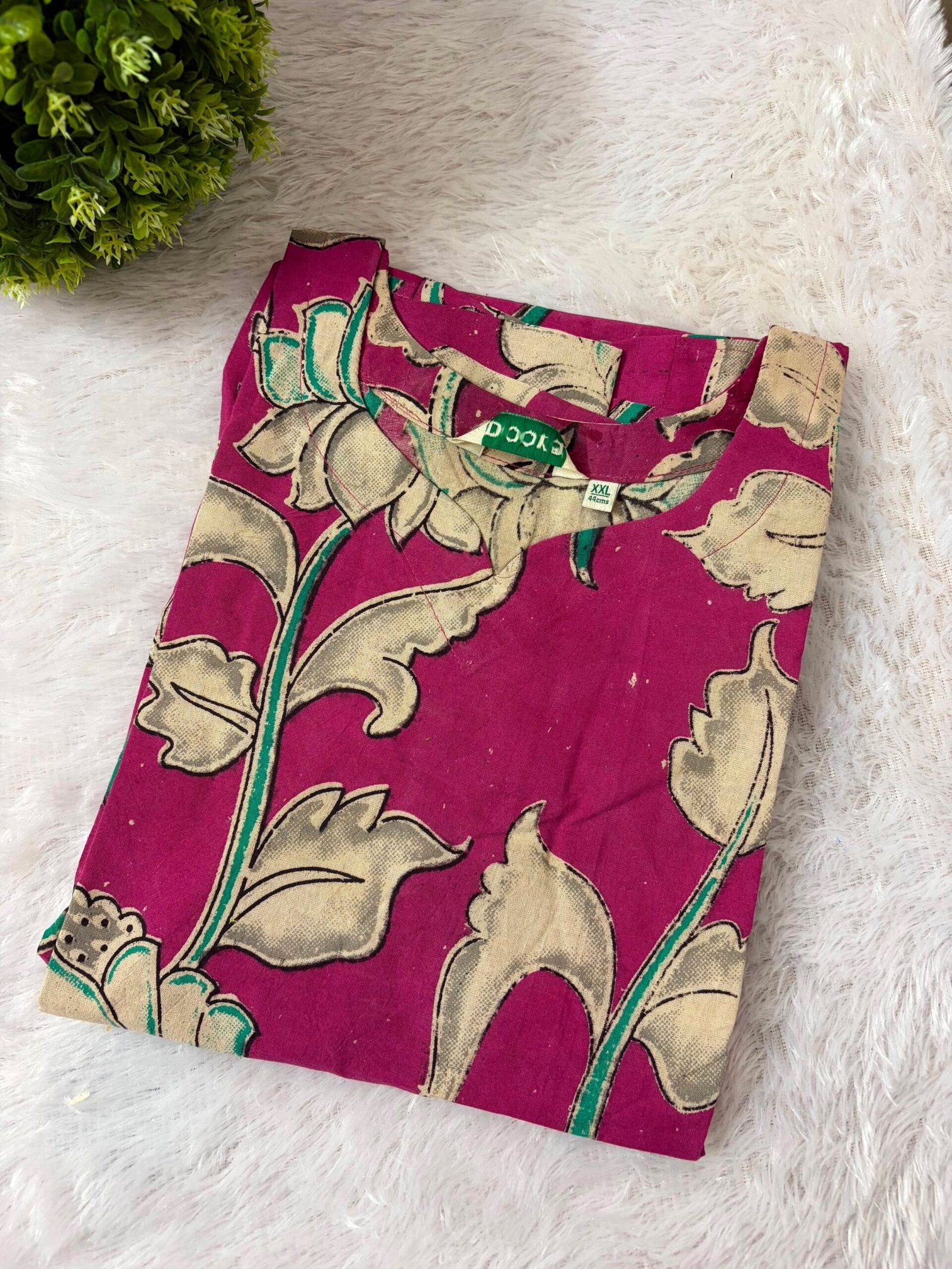 AB52B6DB-0354-4FD4-B86F-5CEE7E03F915 Kalamkari Kurti- THK198 - Image 1