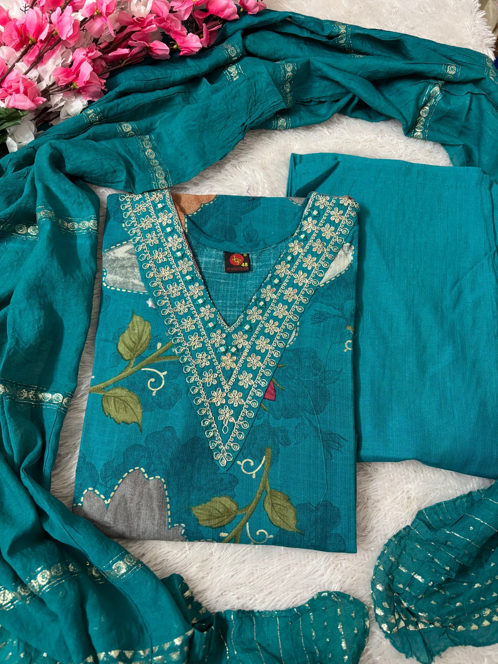 IMG_4626 Vatikan Silk Salwar Set - THSS34 - Image 1
