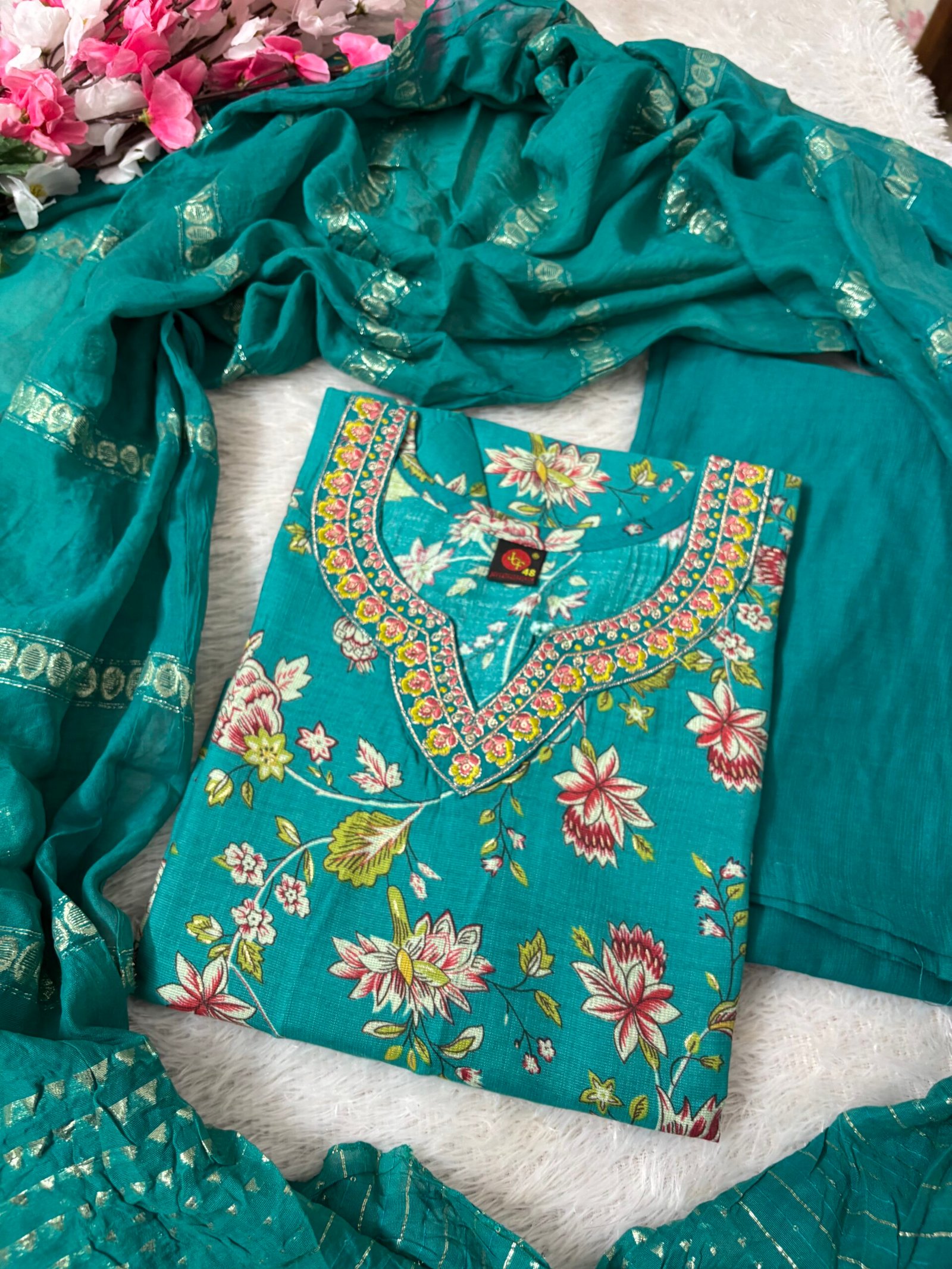 IMG_4643 Vatikan Silk Salwar Set - THSS30 - Image 1