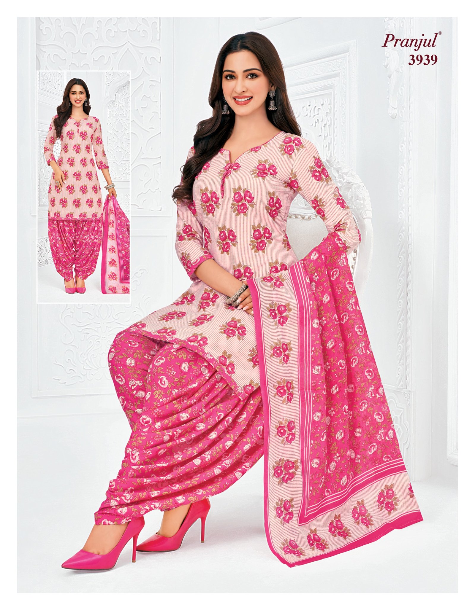 3939 Readymade Patiyala Set - 3939 - Image 1