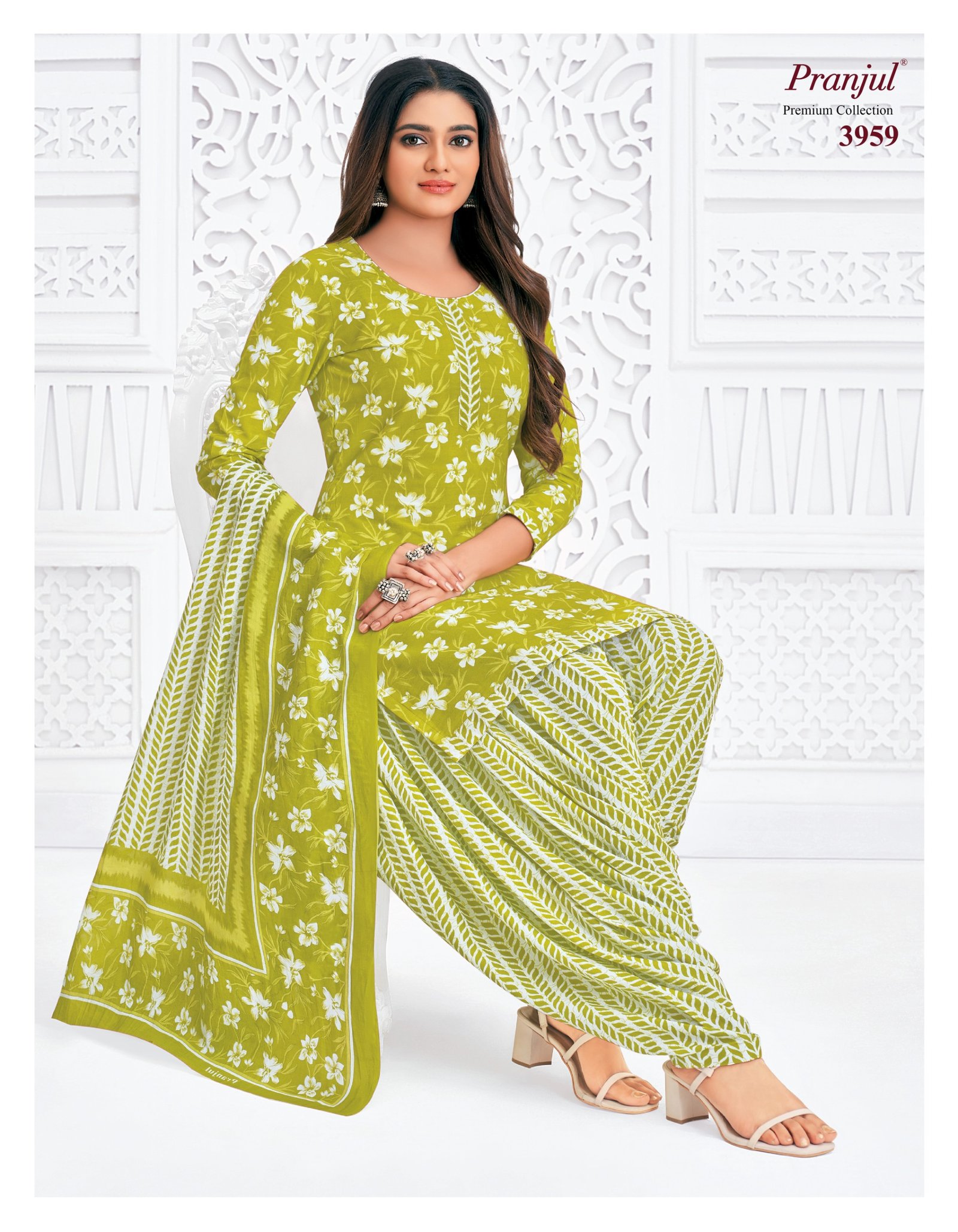3959 Readymade Patiyala Set - 3959 - Image 1